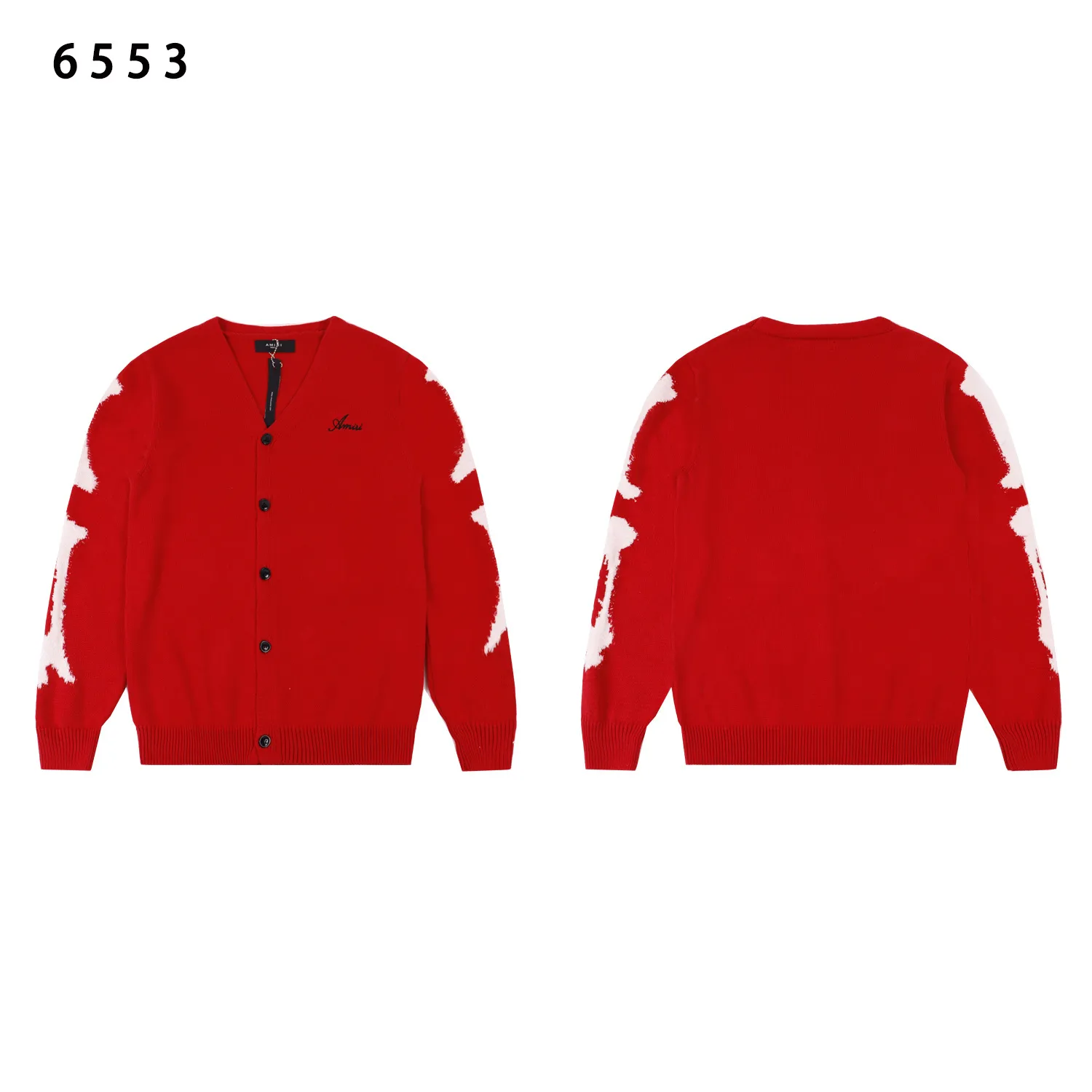 Bones Intarsia Wool-Blend Cardigan D13012242 — view 2