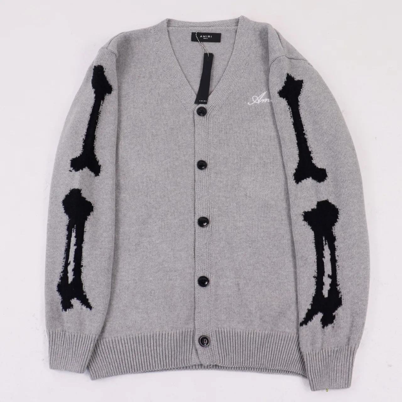 Bones Intarsia Wool-Blend Cardigan D13012242 — view 6