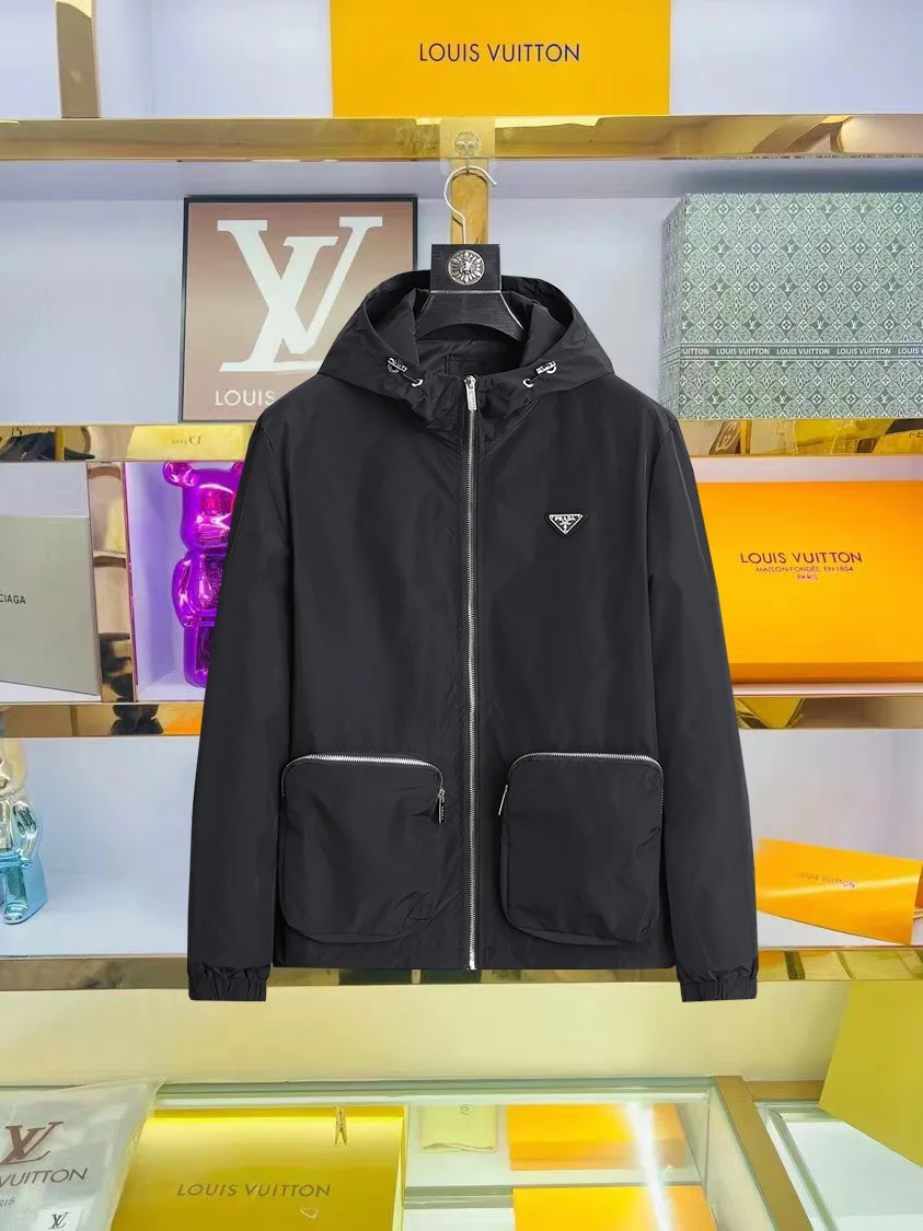 Logo-Plaque Hooded Shell Jacket D25014743