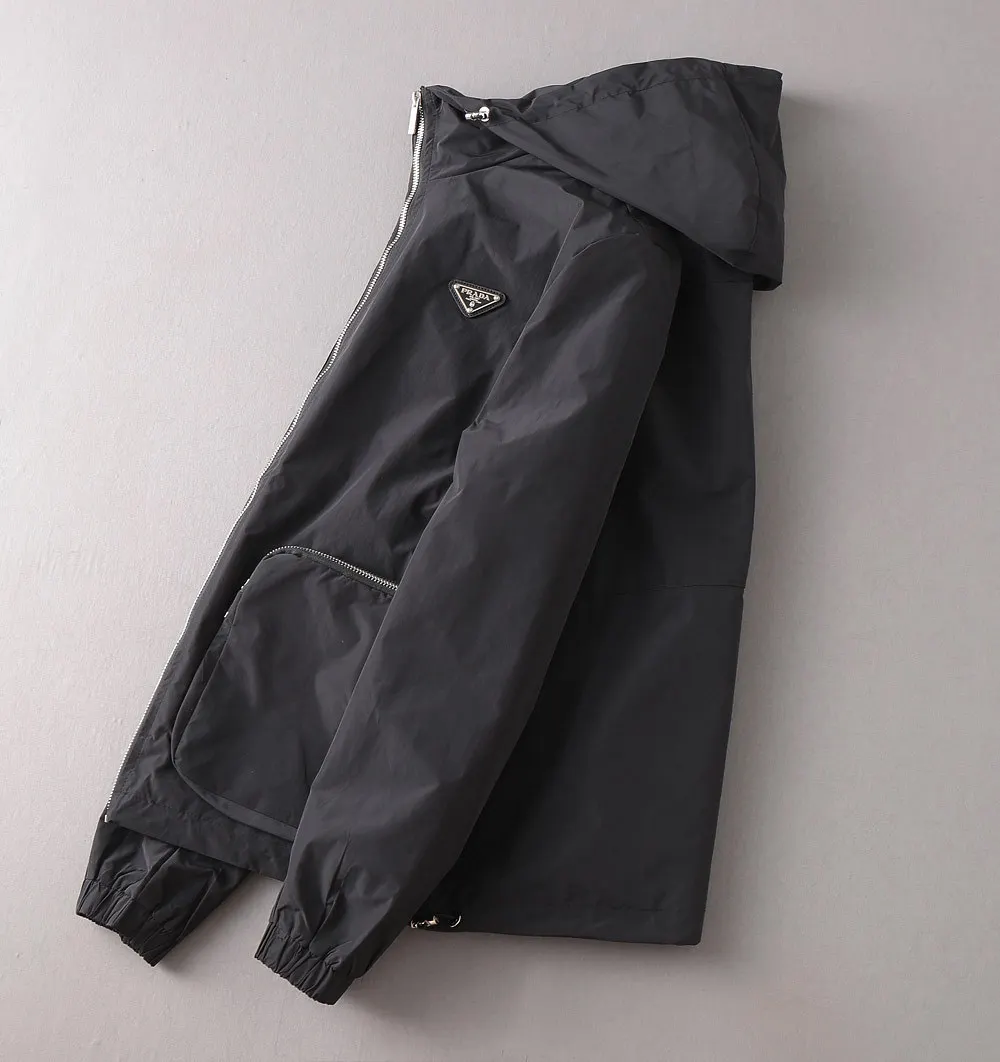 Logo-Plaque Hooded Shell Jacket D25014743 — view 4