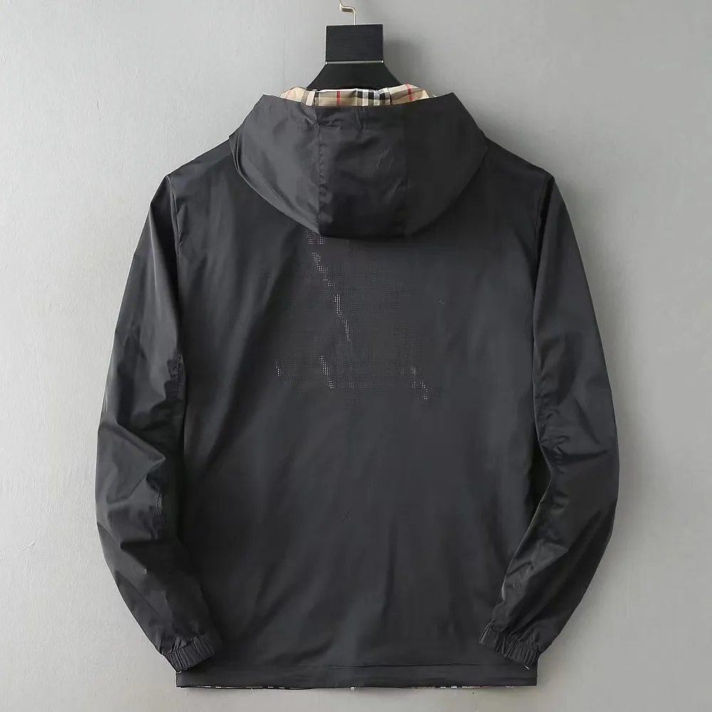 Check-Lined Hooded Shell Jacket D26014745 — view 6