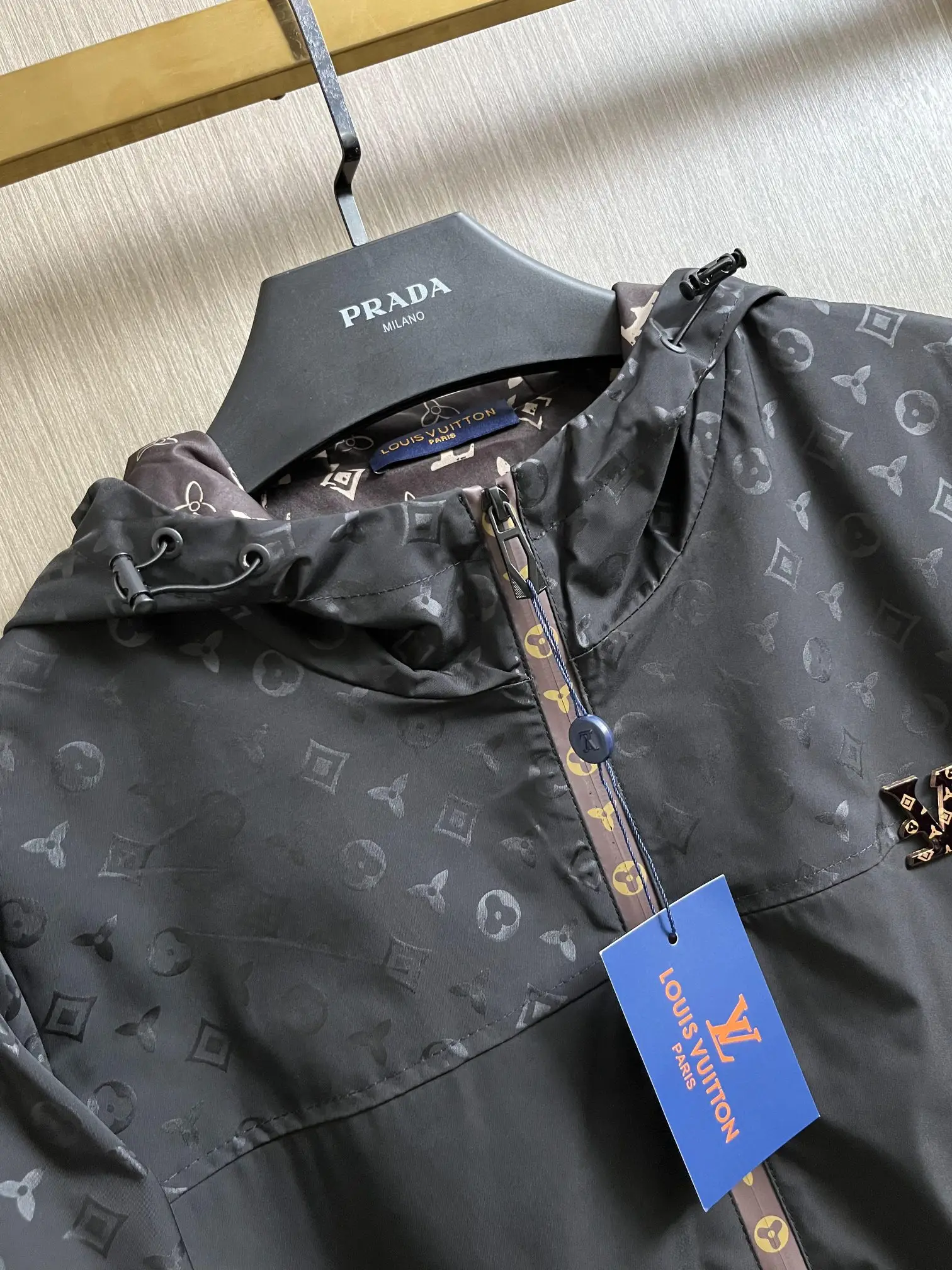 Monogram Hooded Windbreaker Jacket D28014741 — view 3