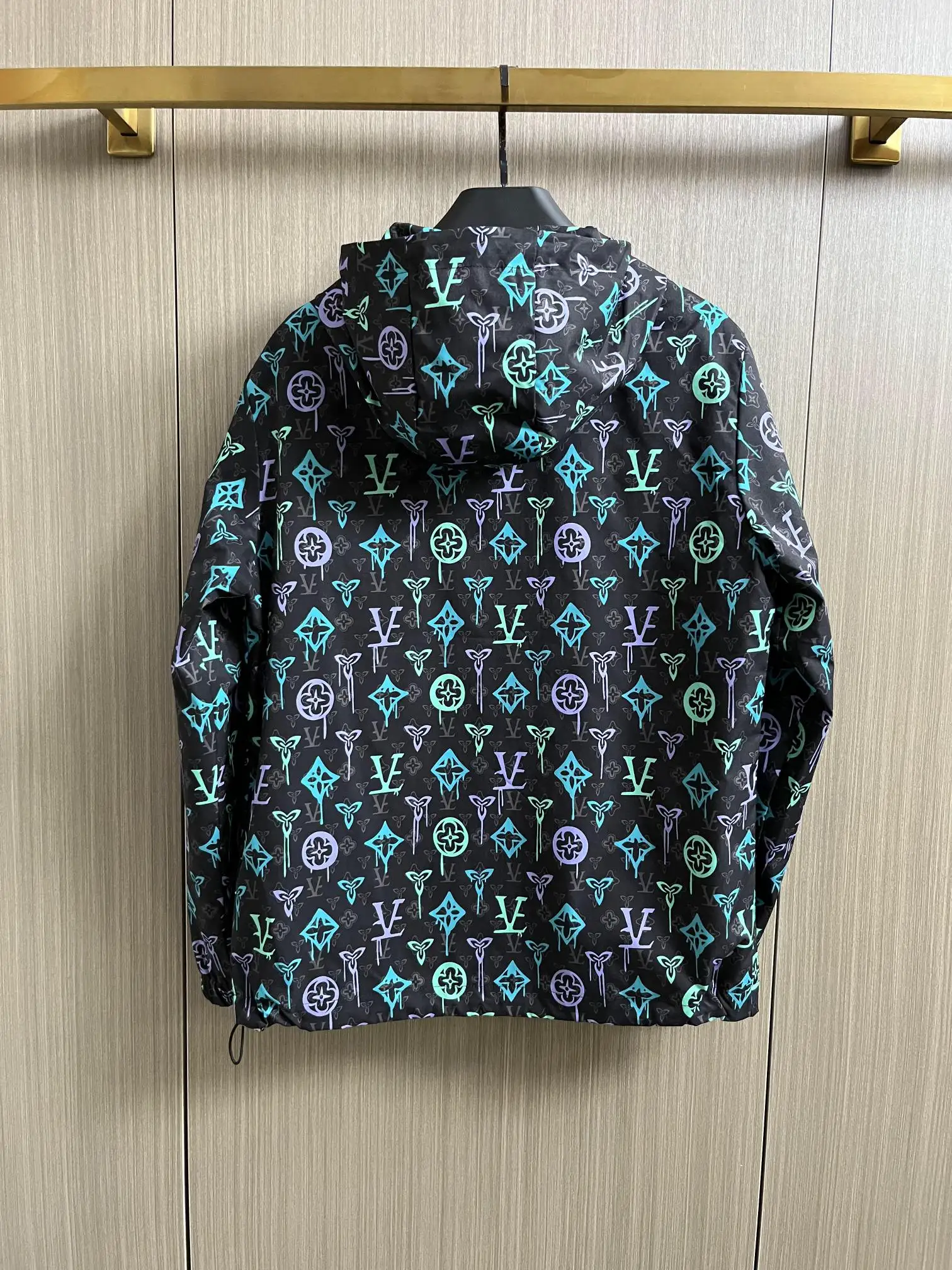 Monogram Graffiti Hooded Windbreaker Jacket D29014739 — view 3