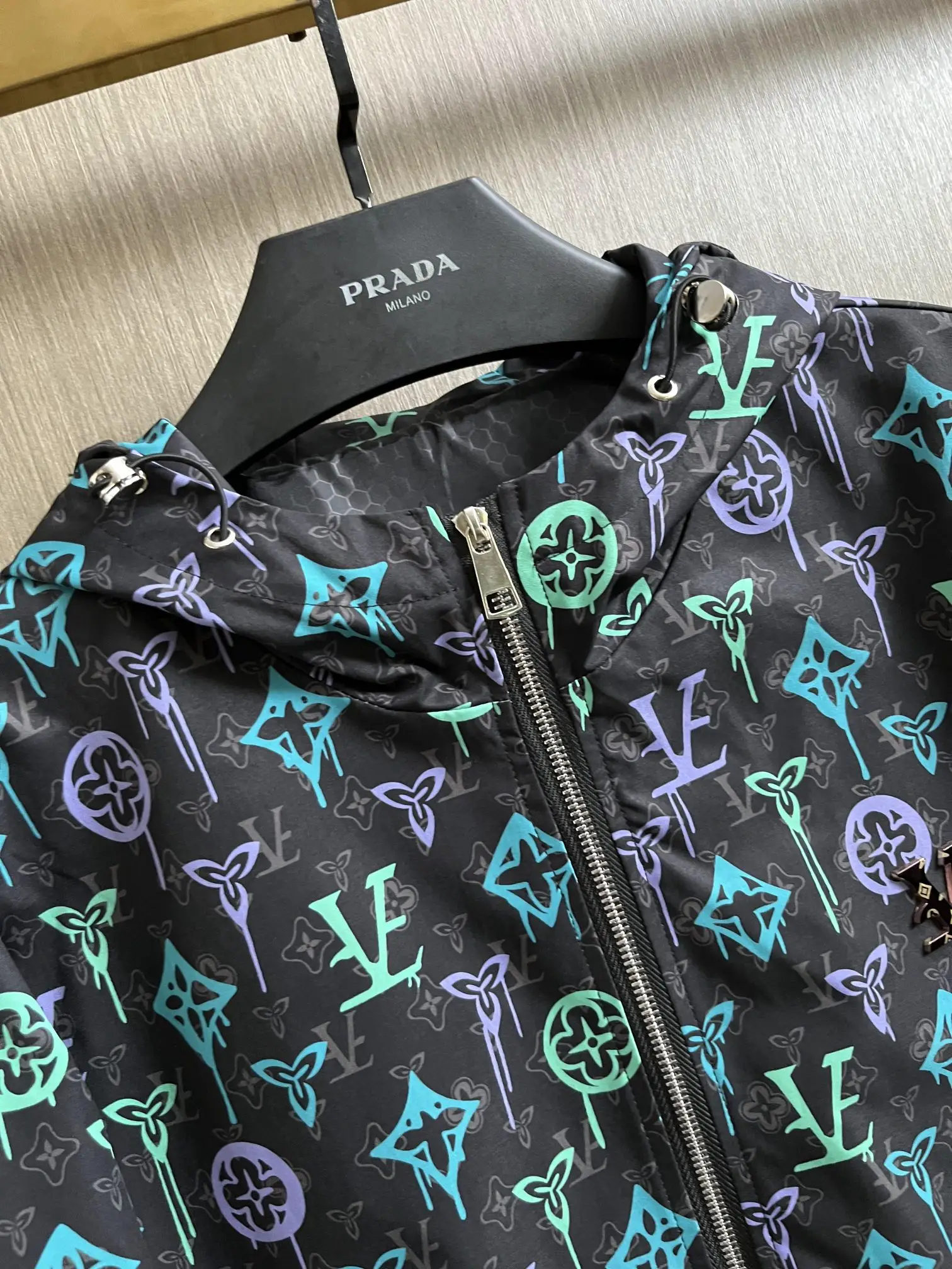 Monogram Graffiti Hooded Windbreaker Jacket D29014739 — view 4