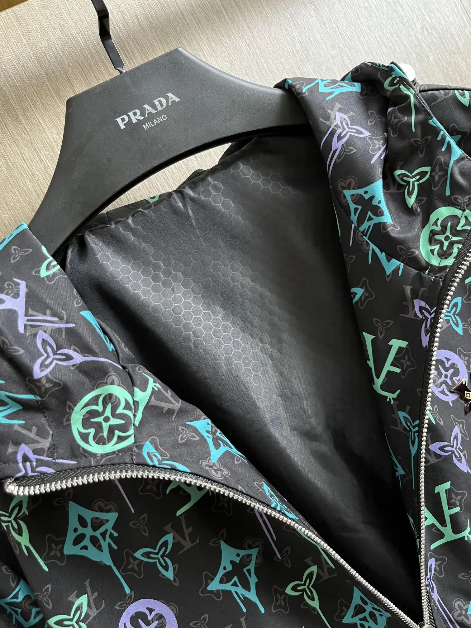 Monogram Graffiti Hooded Windbreaker Jacket D29014739 — view 5