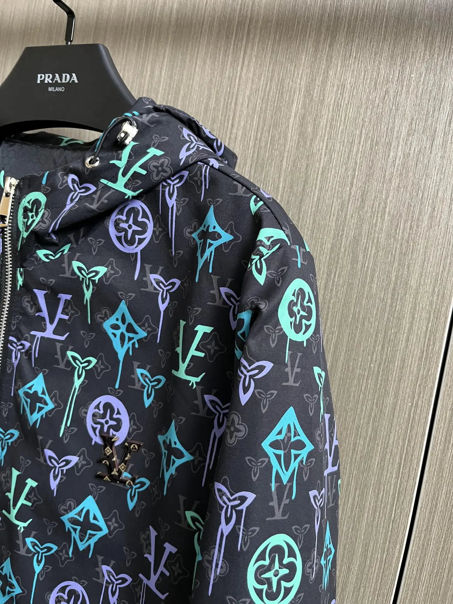 Monogram Graffiti Hooded Windbreaker Jacket D29014739 — view 6