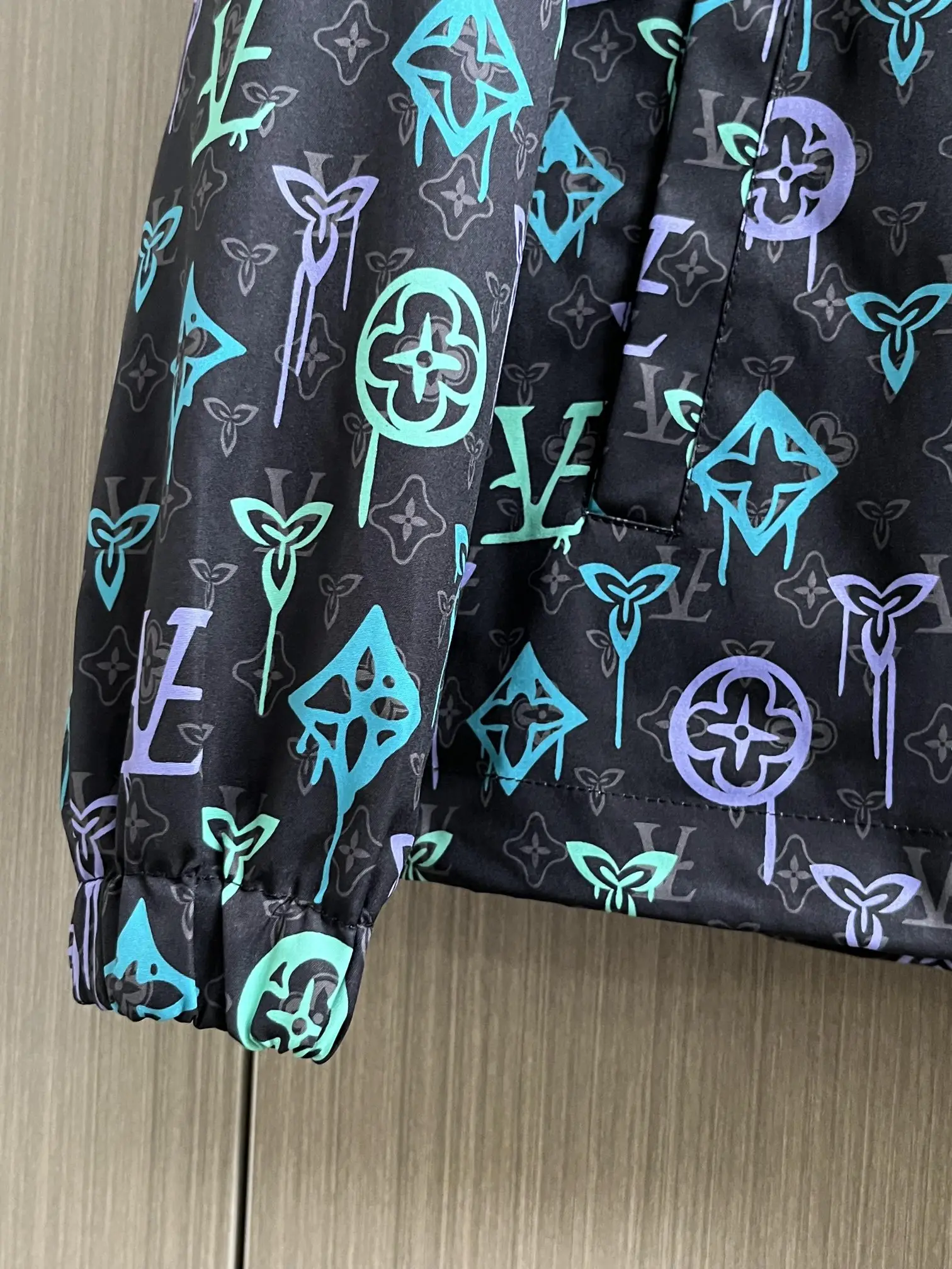 Monogram Graffiti Hooded Windbreaker Jacket D29014739 — view 8