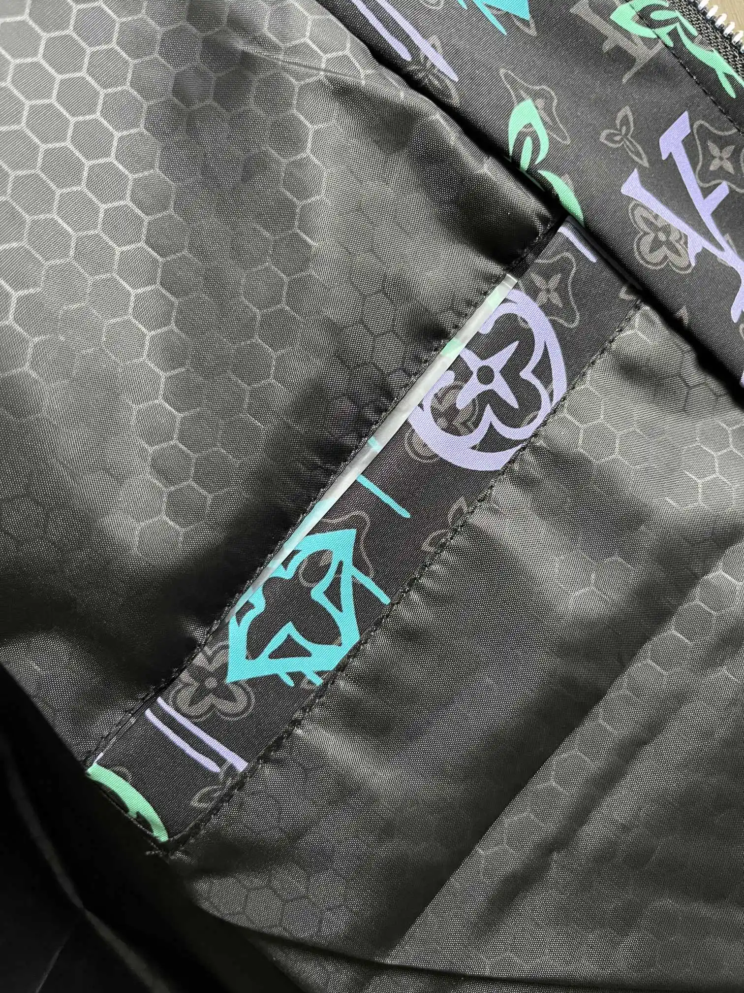 Monogram Graffiti Hooded Windbreaker Jacket D29014739 — view 9