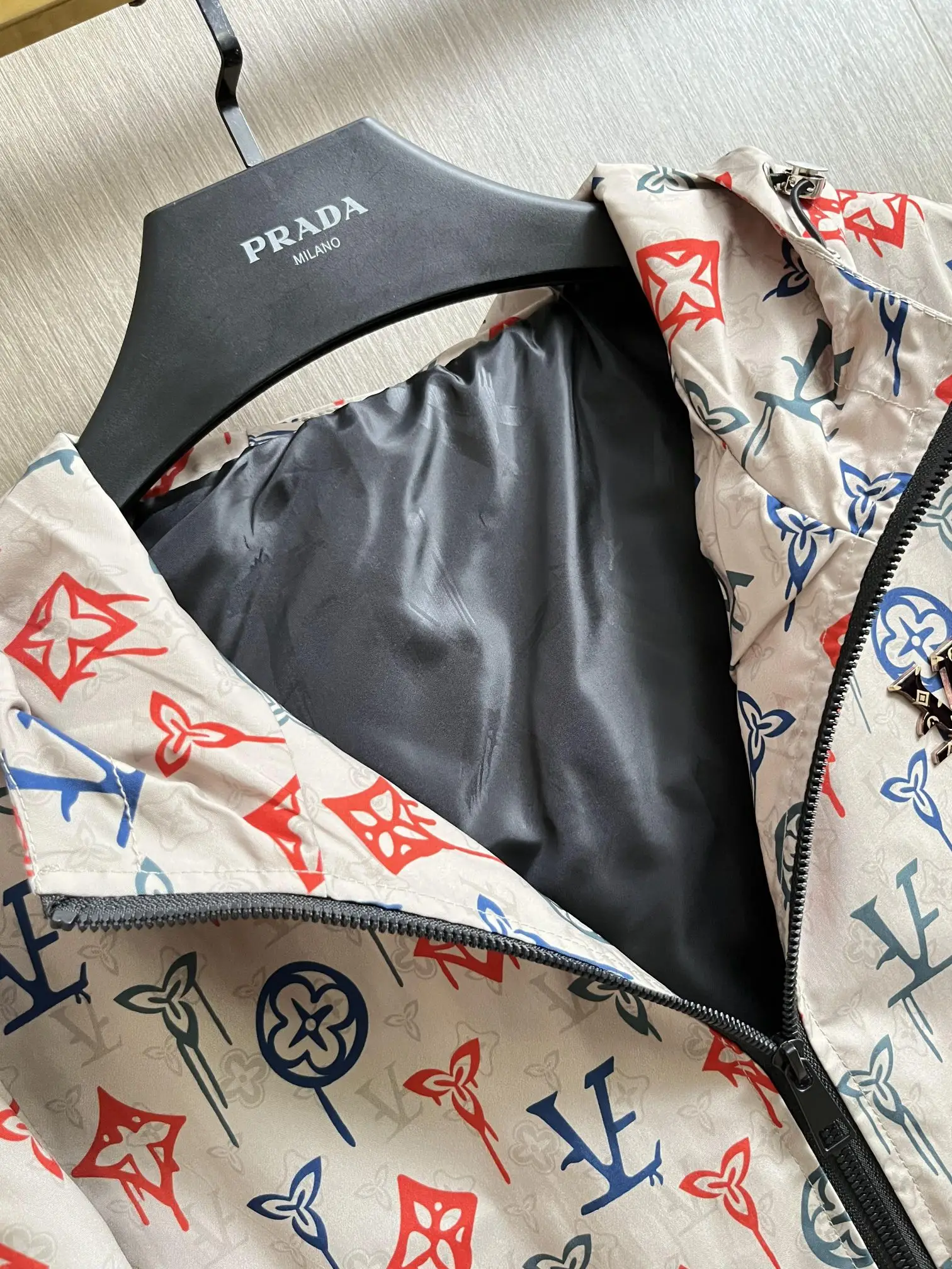 Graffiti Monogram Hooded Windbreaker Jacket D29014740 — view 7