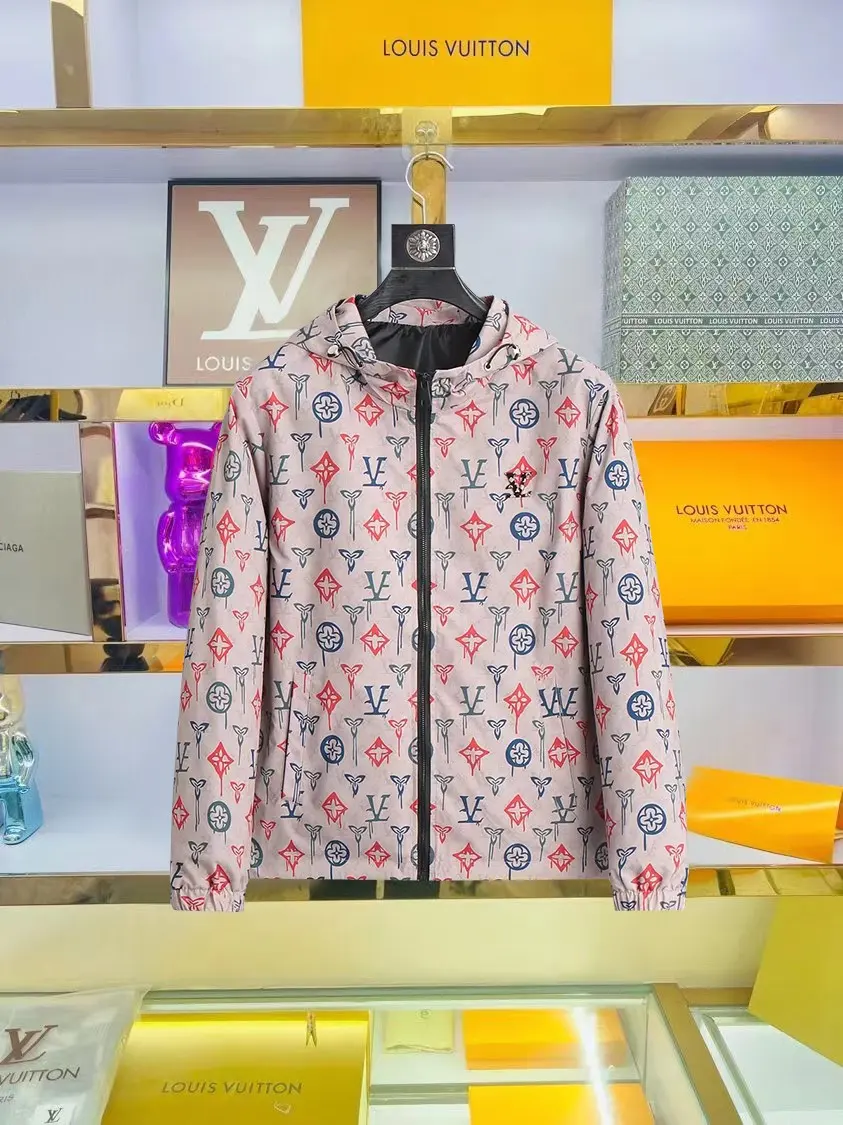 Monogram Print Hooded Windbreaker Jacket D29014746