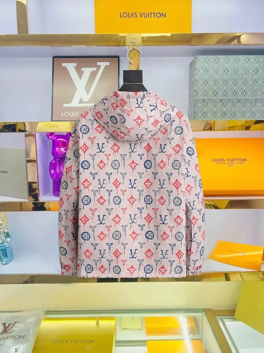 Monogram Print Hooded Windbreaker Jacket D29014746 — view 2