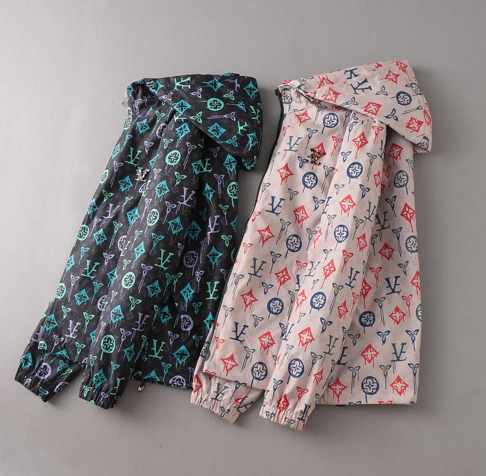 Monogram Print Hooded Windbreaker Jacket D29014746 — view 4