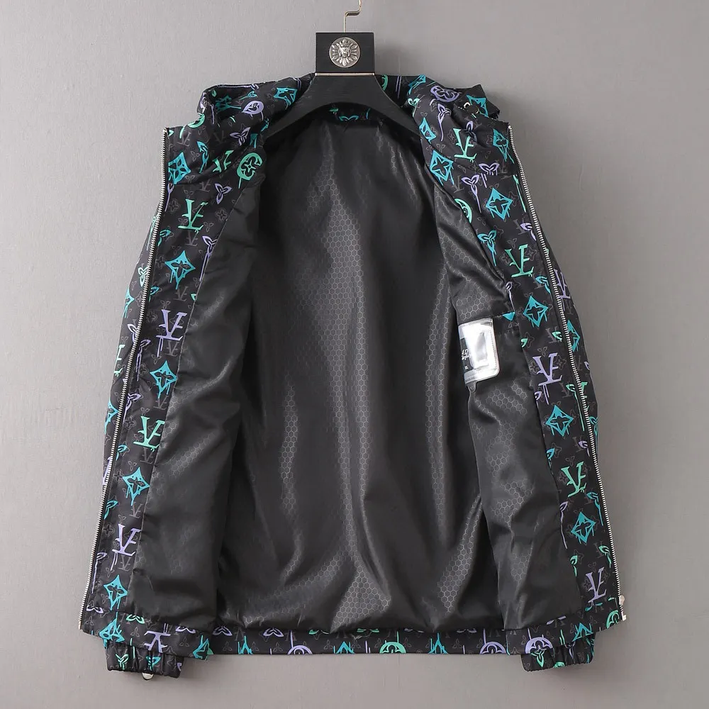 Monogram Print Hooded Windbreaker Jacket D29014746 — view 5