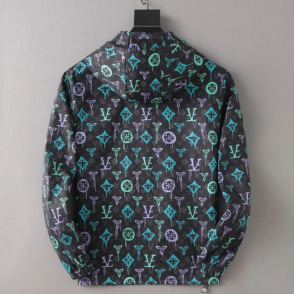 Monogram Graffiti Hooded Windbreaker Jacket D29014747 — view 3