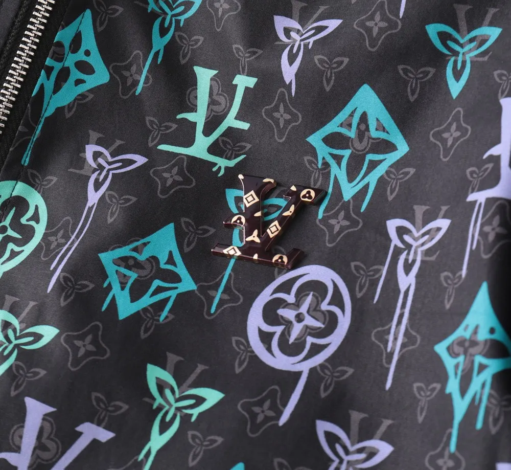 Monogram Graffiti Hooded Windbreaker Jacket D29014747 — view 6