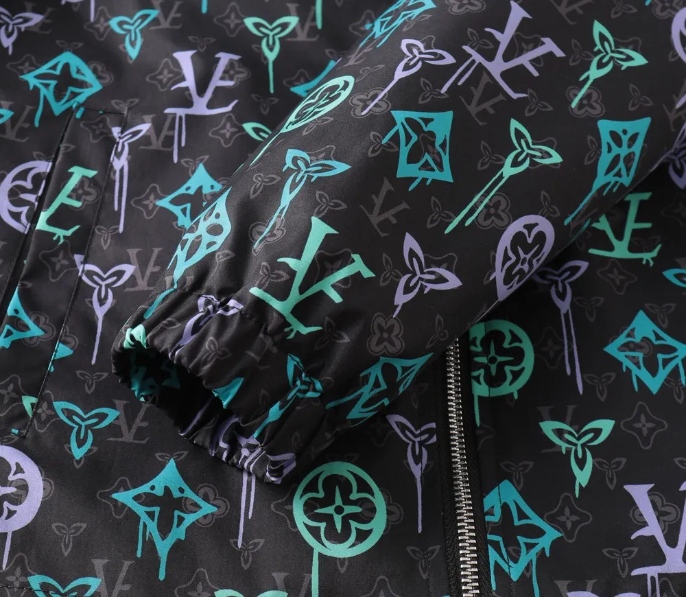 Monogram Graffiti Hooded Windbreaker Jacket D29014747 — view 7