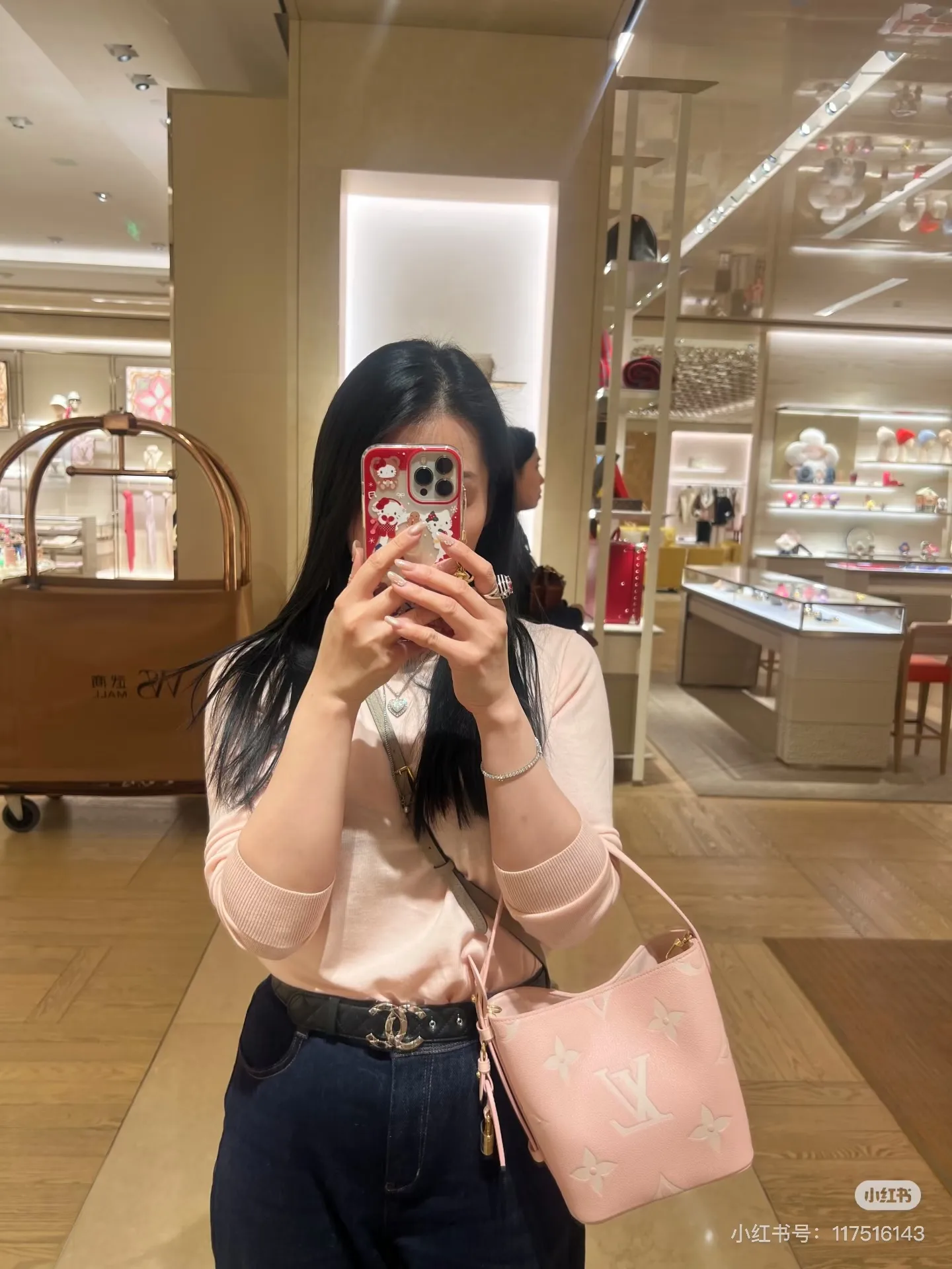 Monogram Empreinte Leather Bucket Bag D33018218 — view 3