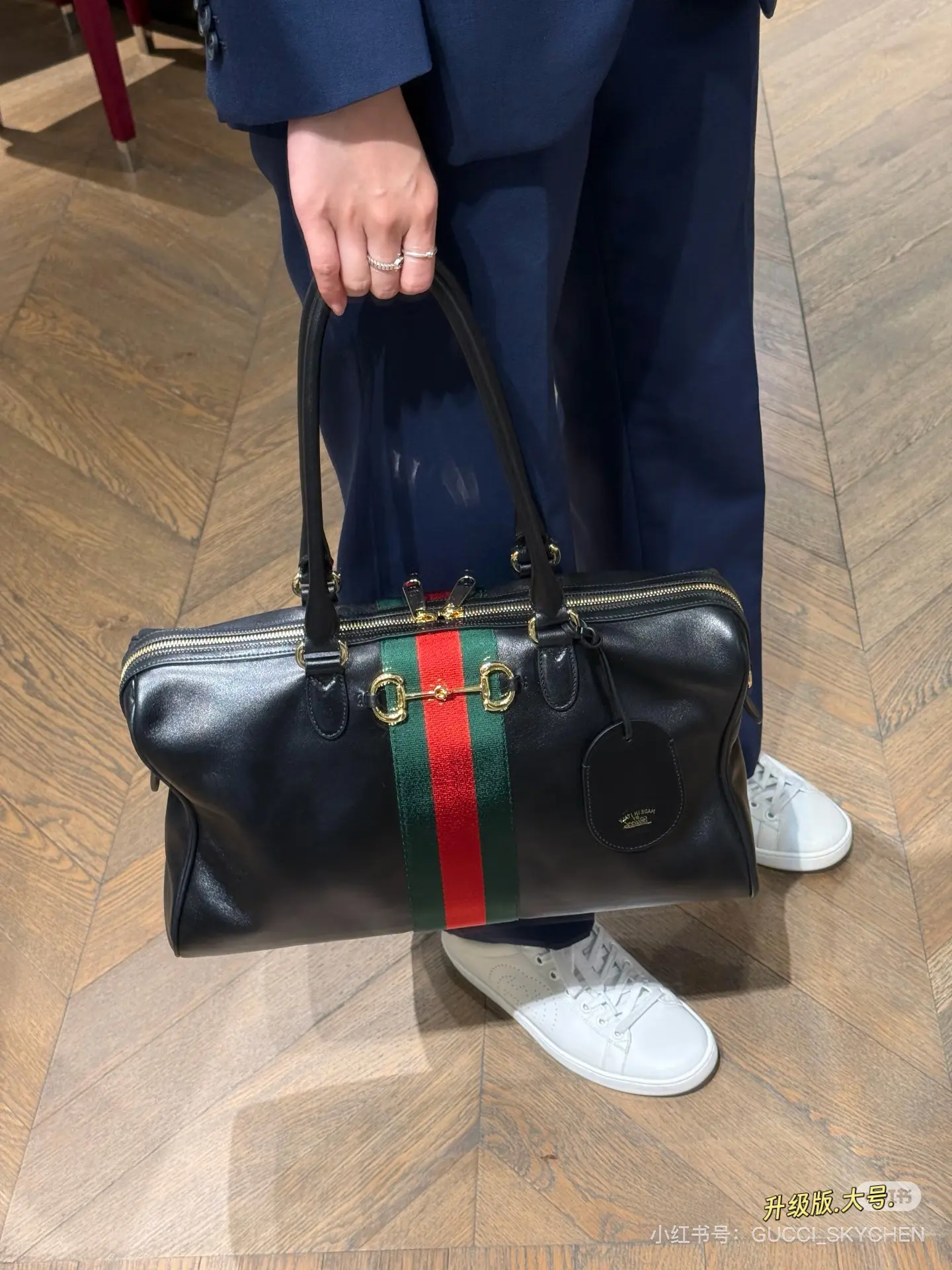 Gucci Web Stripe Top-Handle Bag D35518253 — view 4