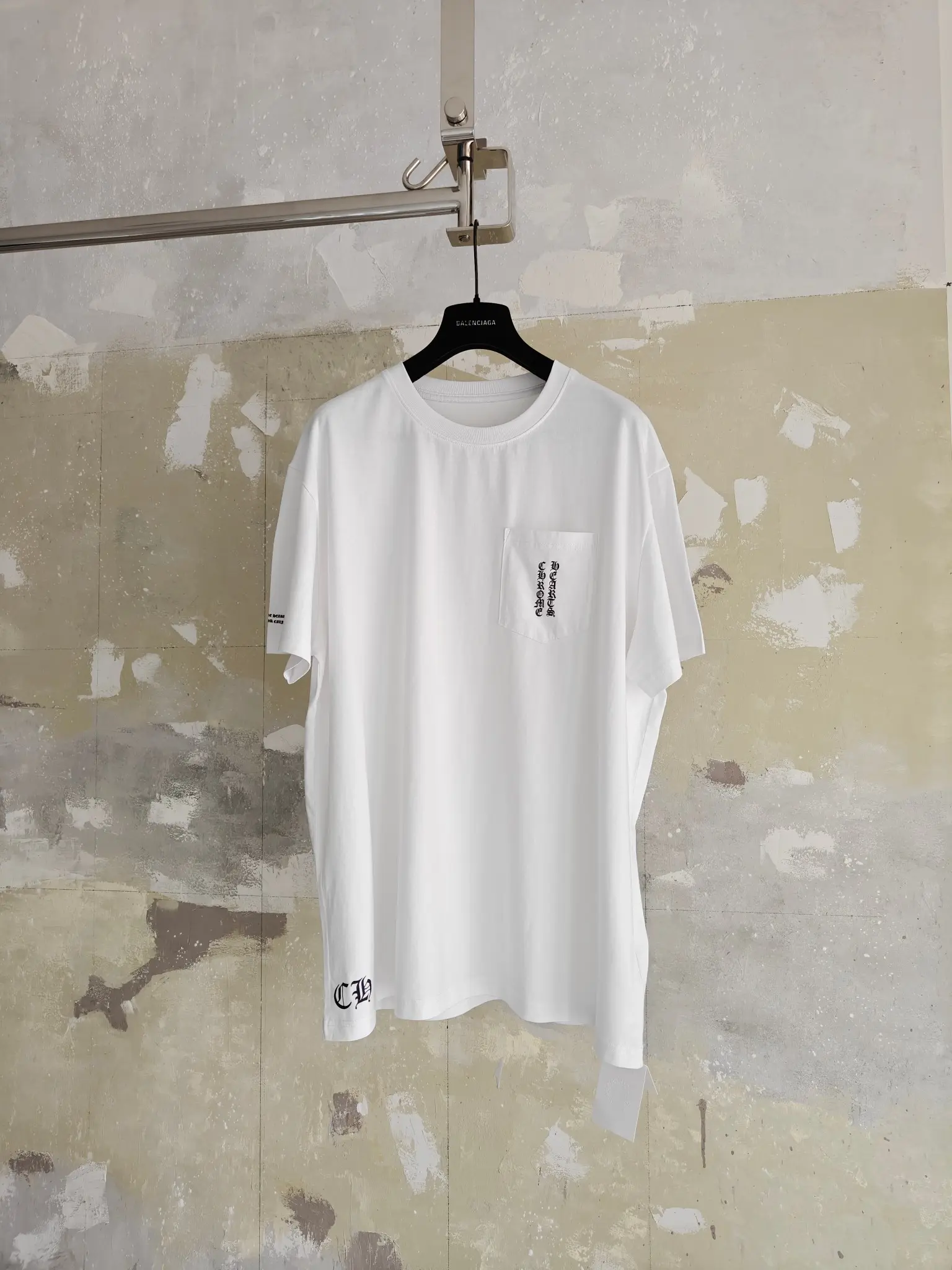 Logo Print Cotton Jersey Pocket T-Shirt D16014669