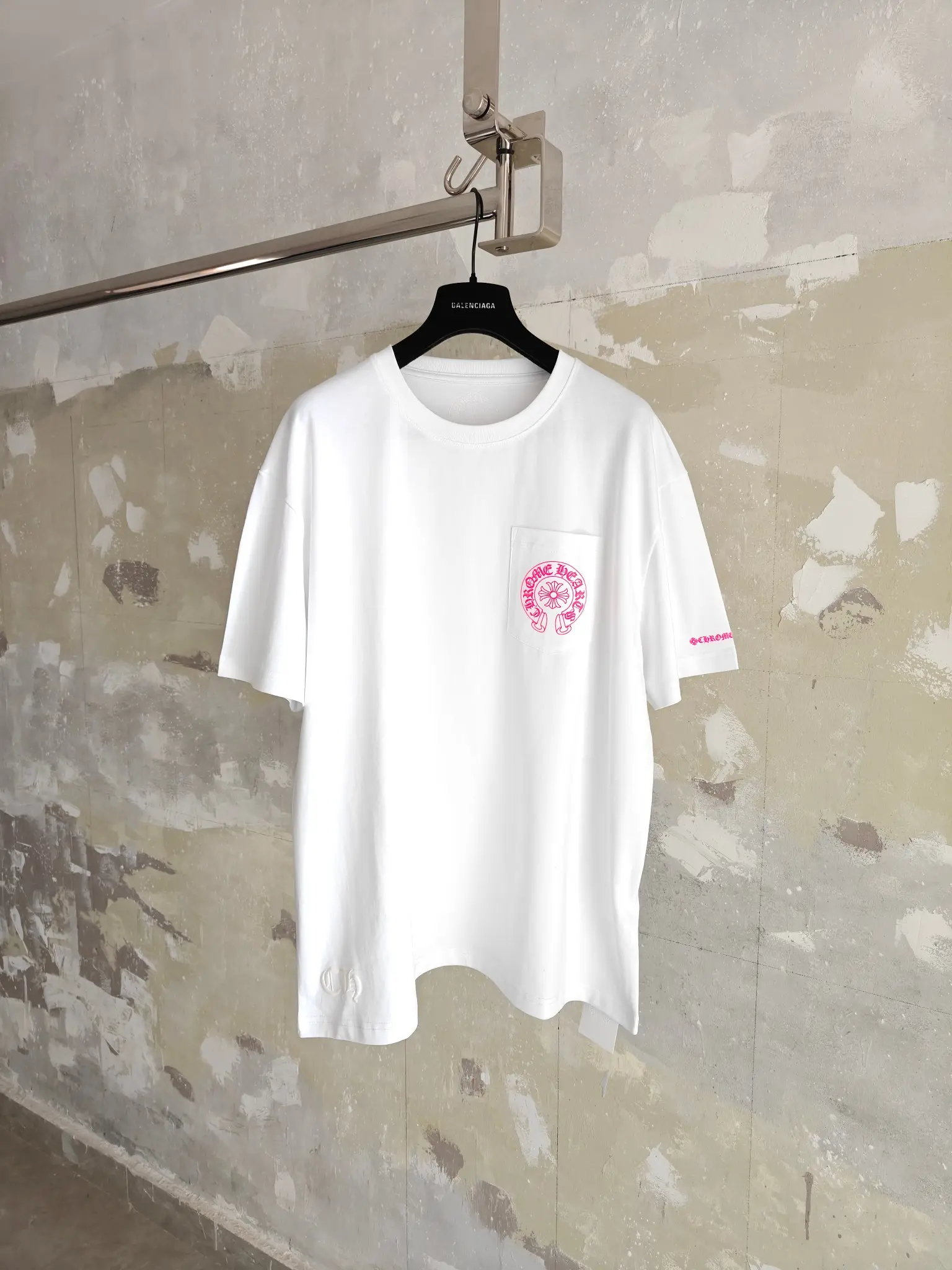 Horseshoe Logo Print Cotton T-Shirt D16014667