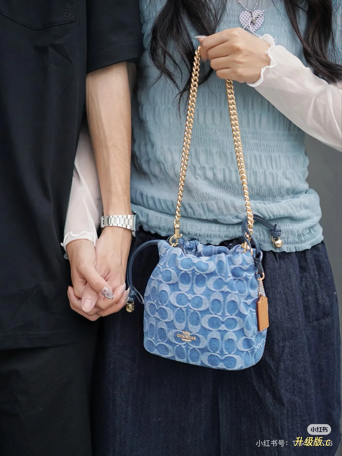 Denim Bucket Bag D34517904 — view 6