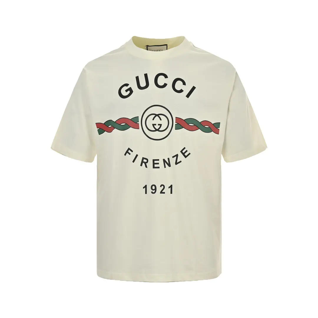 Gucci Firenze 1921 Logo Print T-Shirt D19513044