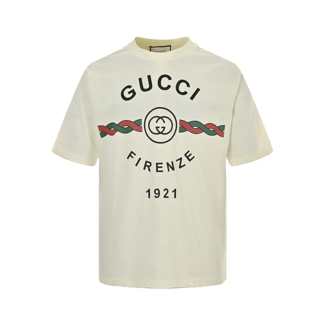 Gucci Firenze 1921 Logo Print T-Shirt D19513044