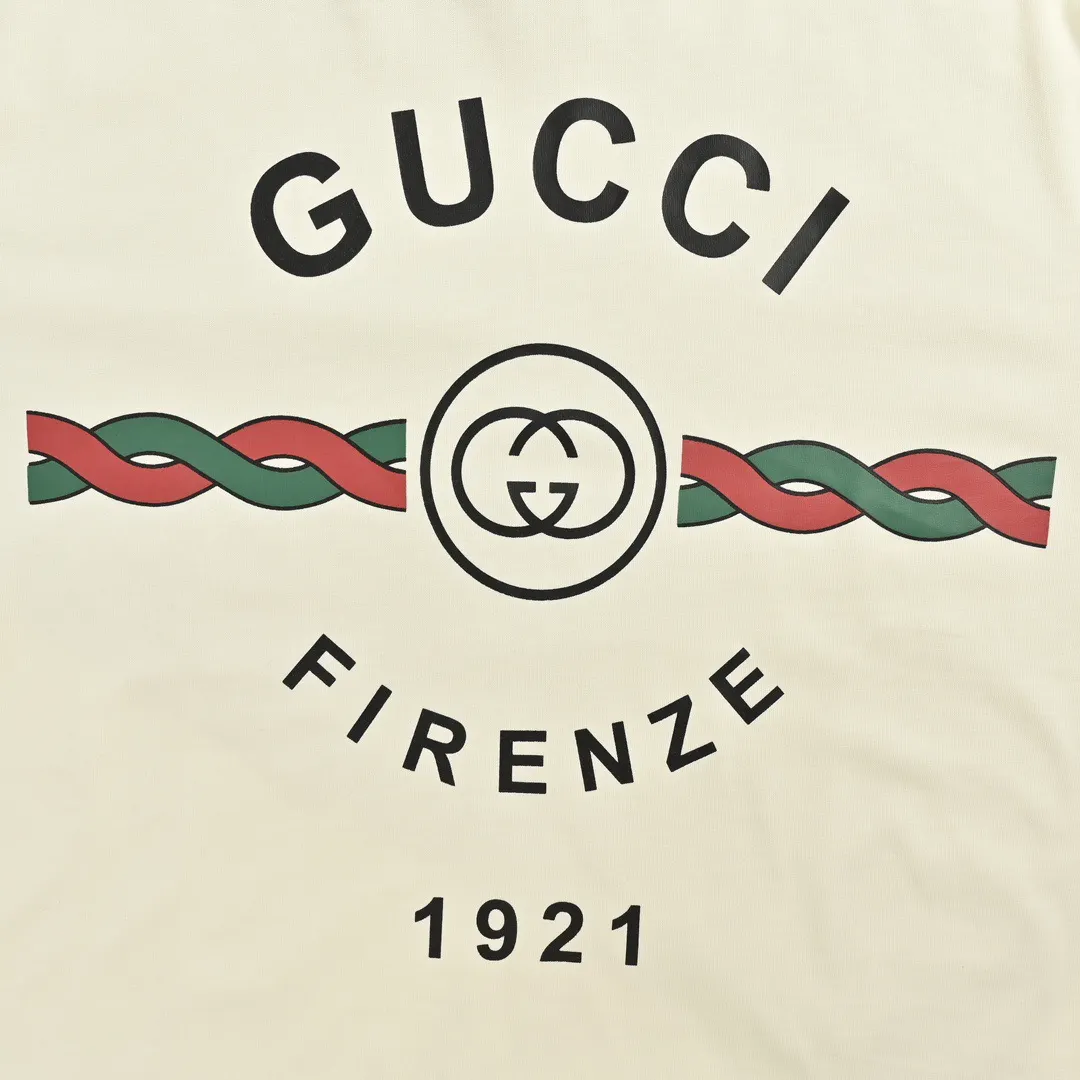 Gucci Firenze 1921 Logo Print T-Shirt D19513044 — view 6