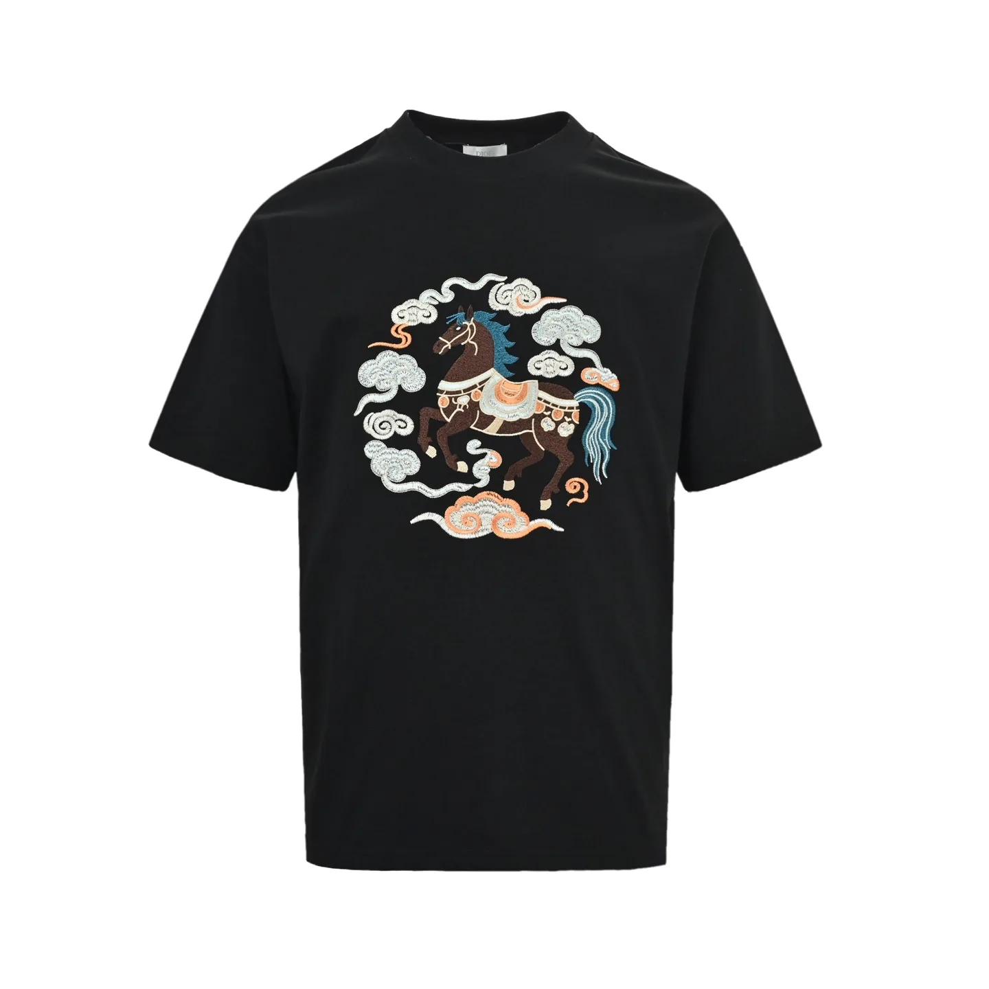 Lunar New Year Horse Embroidery T-Shirt D21013028