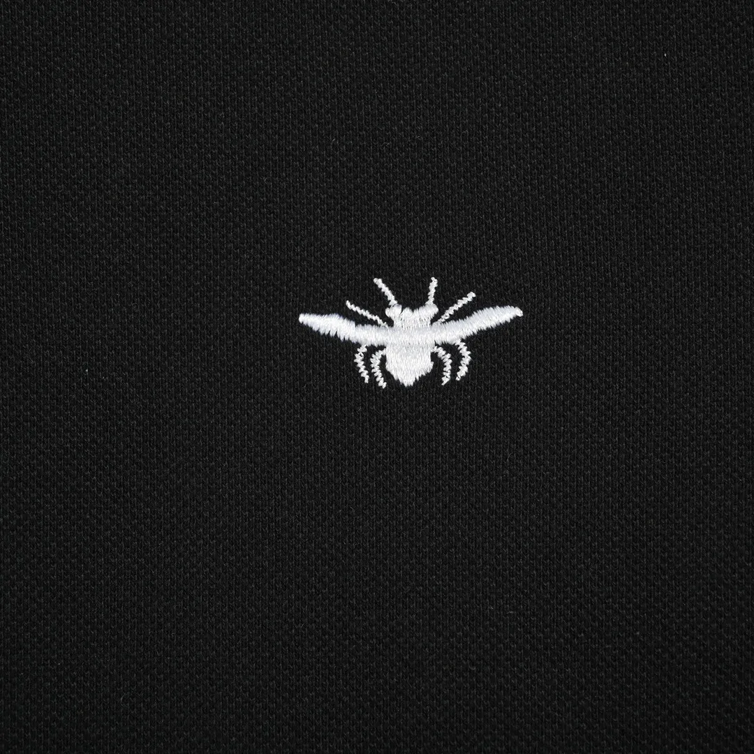 Bee Embroidery Cotton-Piqué Polo Shirt D22013049 — view 6