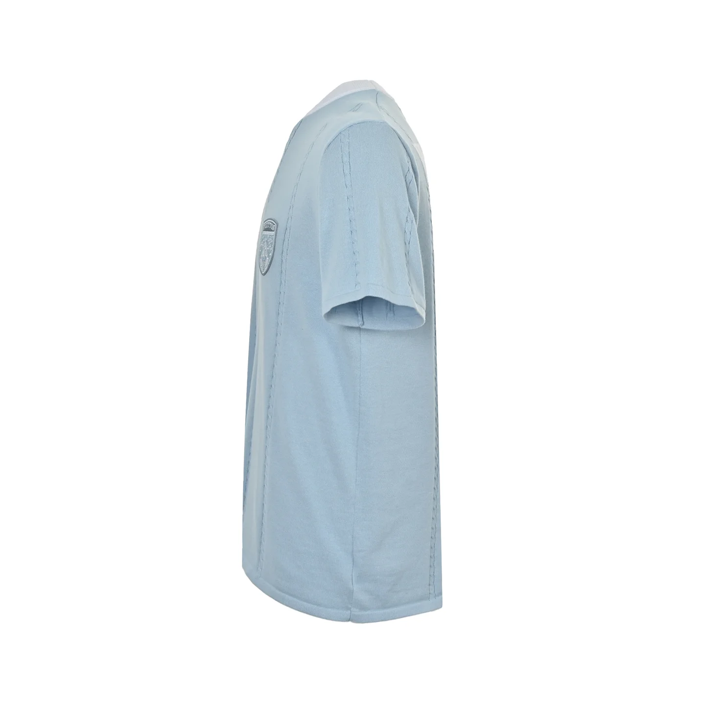 Embroidered Logo Knit Short-Sleeve Sweater D22013035 — view 2