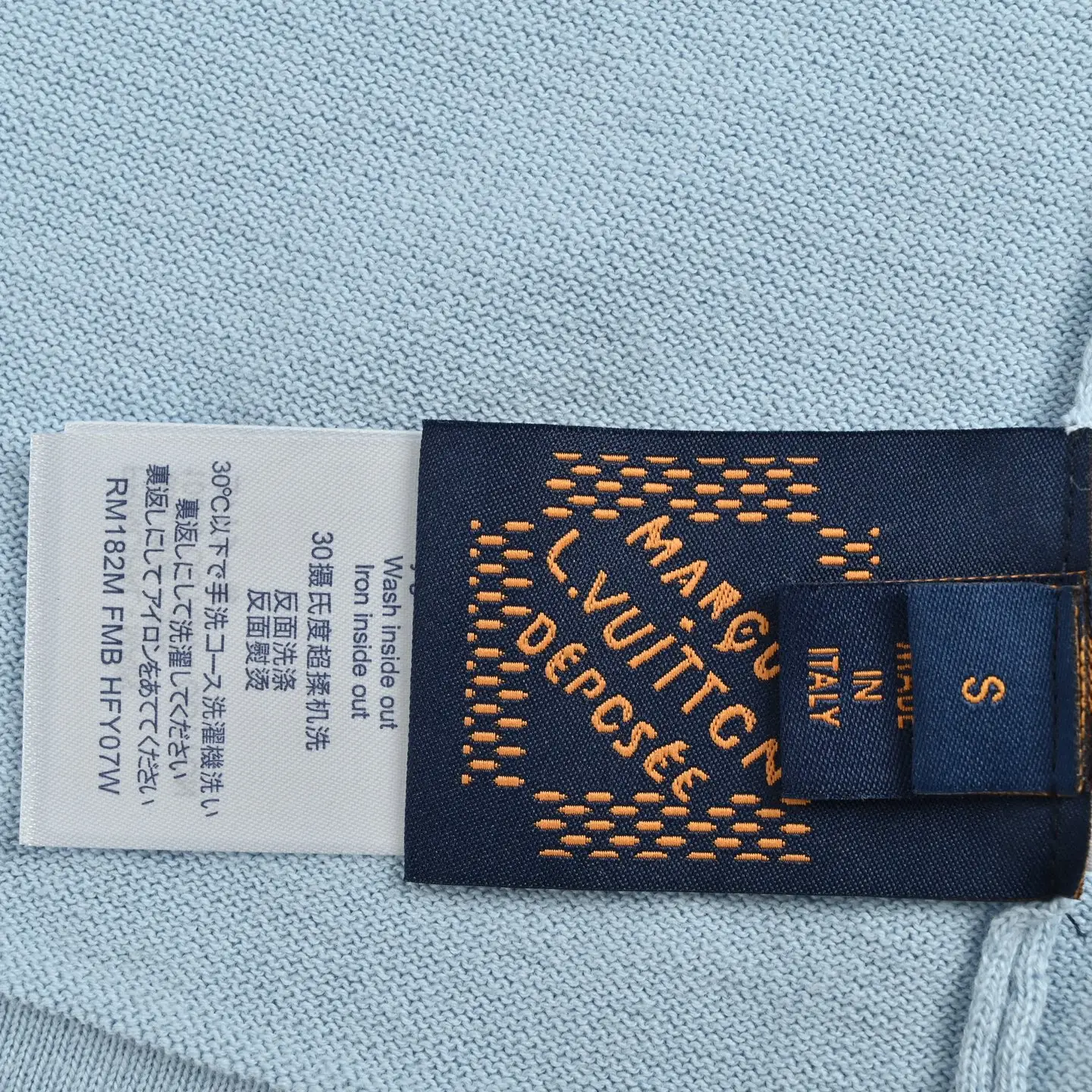 Embroidered Logo Knit Short-Sleeve Sweater D22013035 — view 6