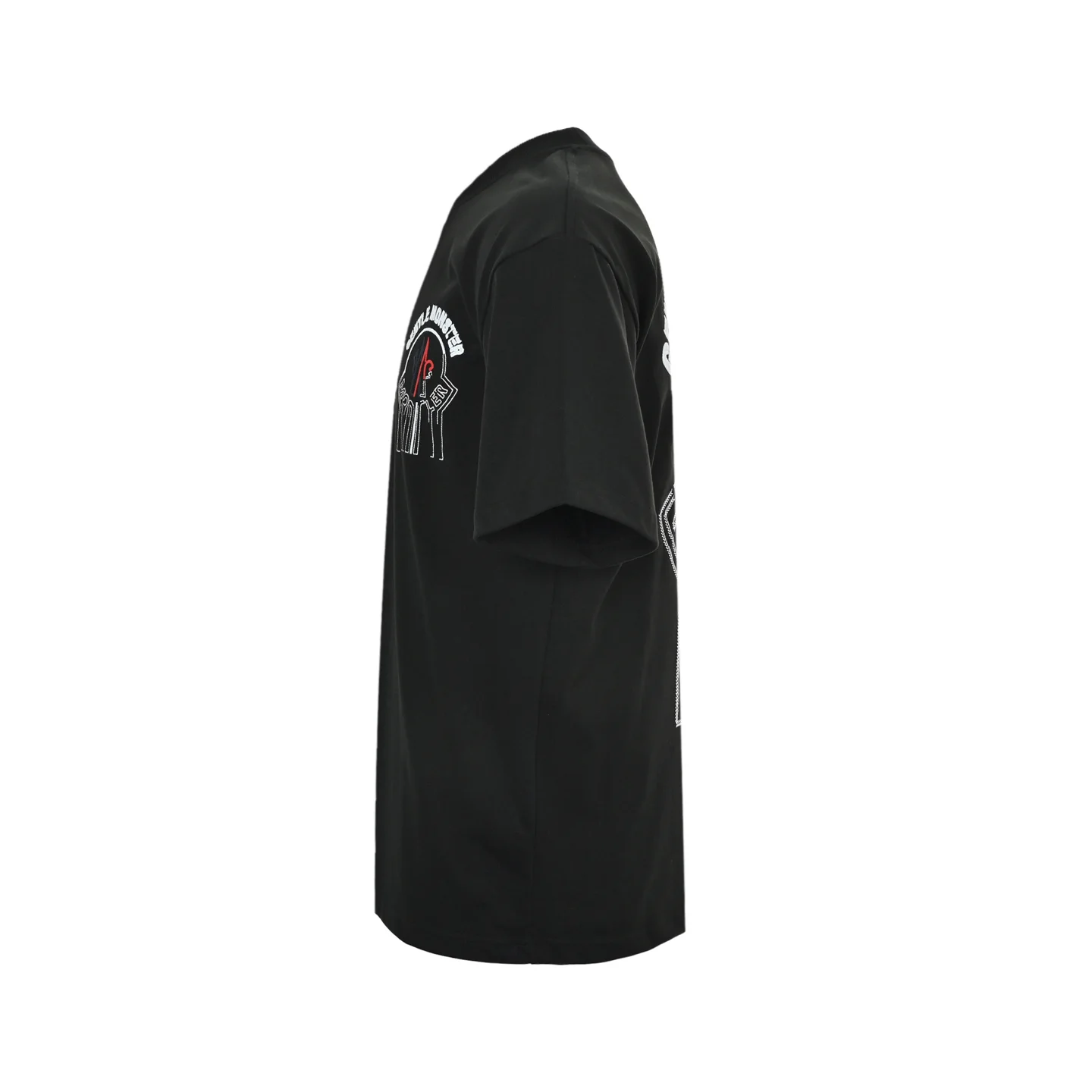 Moncler + Gentle Monster Logo-Embroidered Cotton T-Shirt D22013037 — view 2