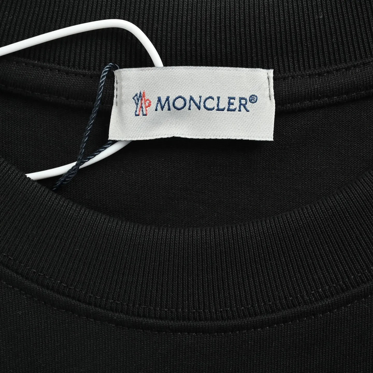 Moncler + Gentle Monster Logo-Embroidered Cotton T-Shirt D22013037 — view 5