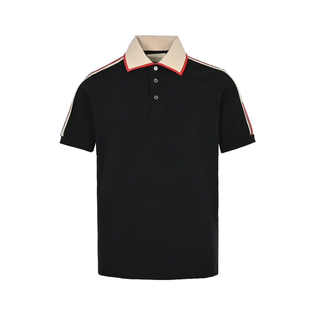 Web Stripe Cotton-Pique Polo Shirt D24013045