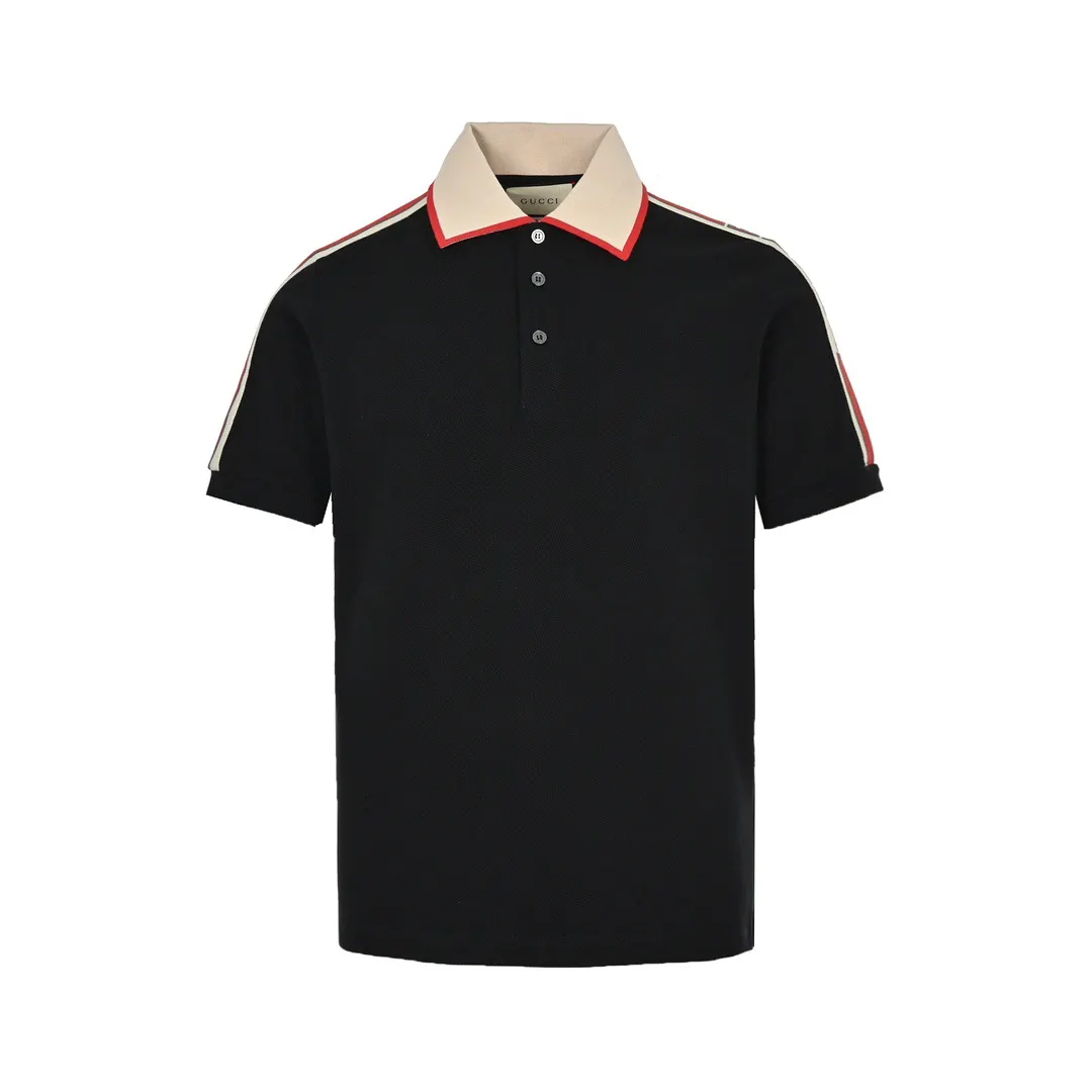 Web Stripe Cotton-Pique Polo Shirt D24013045