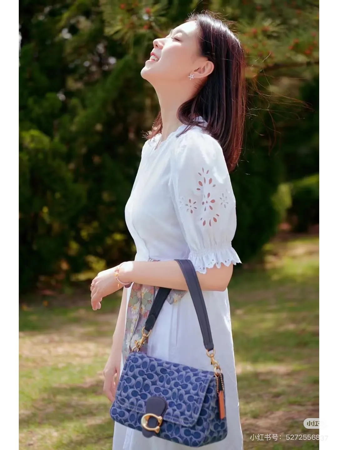 Coach Tabby Denim Shoulder Bag D34017848