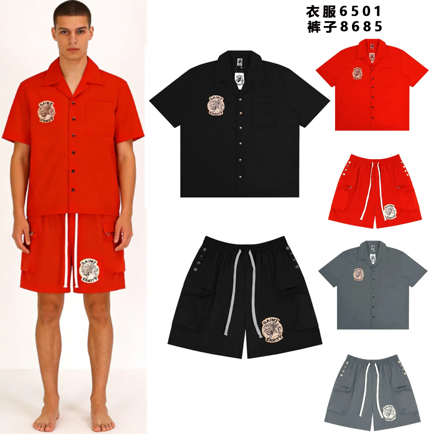 Embroidered Woven Utility Shirt D9012151