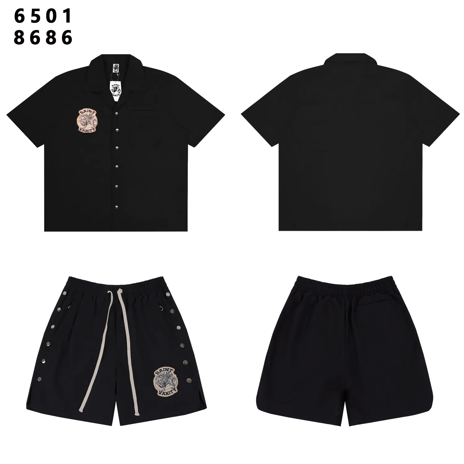 Embroidered Woven Utility Shirt D9012151 — view 4