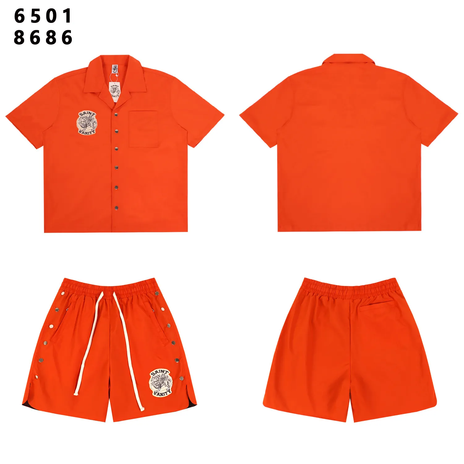 Embroidered Woven Utility Shirt D9012151 — view 6
