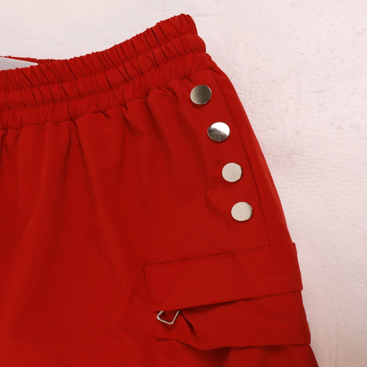 Embroidered Cargo Drawstring Shorts D9812203 — view 5