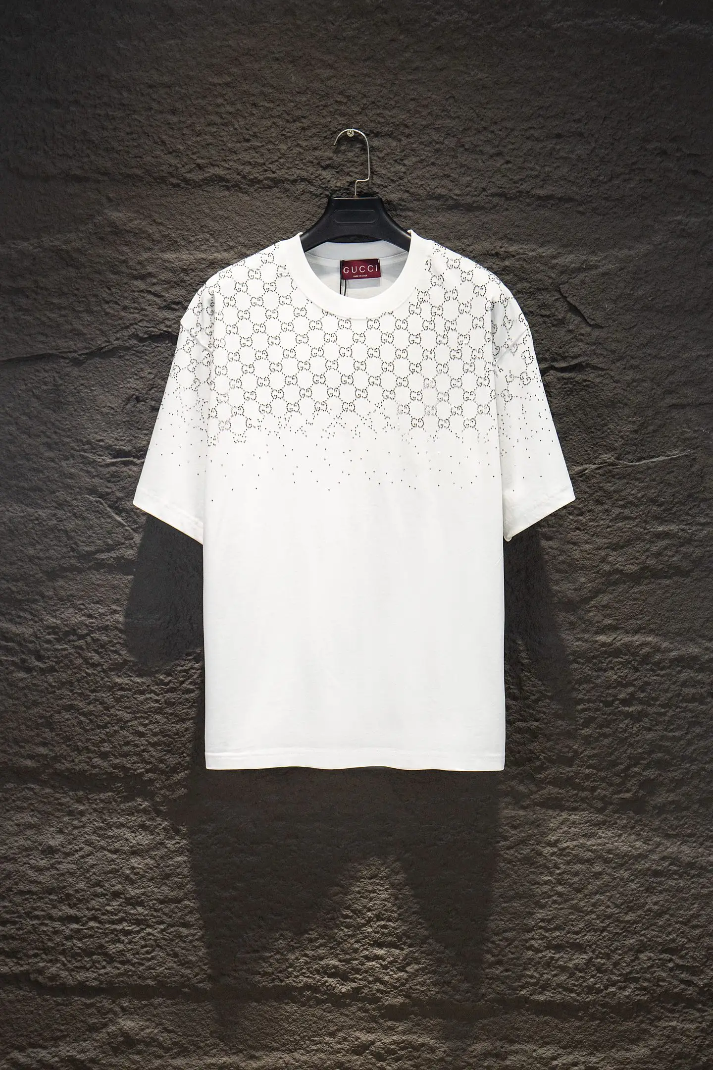Rhinestone-Embellished GG Monogram Oversized T-Shirt D13015467