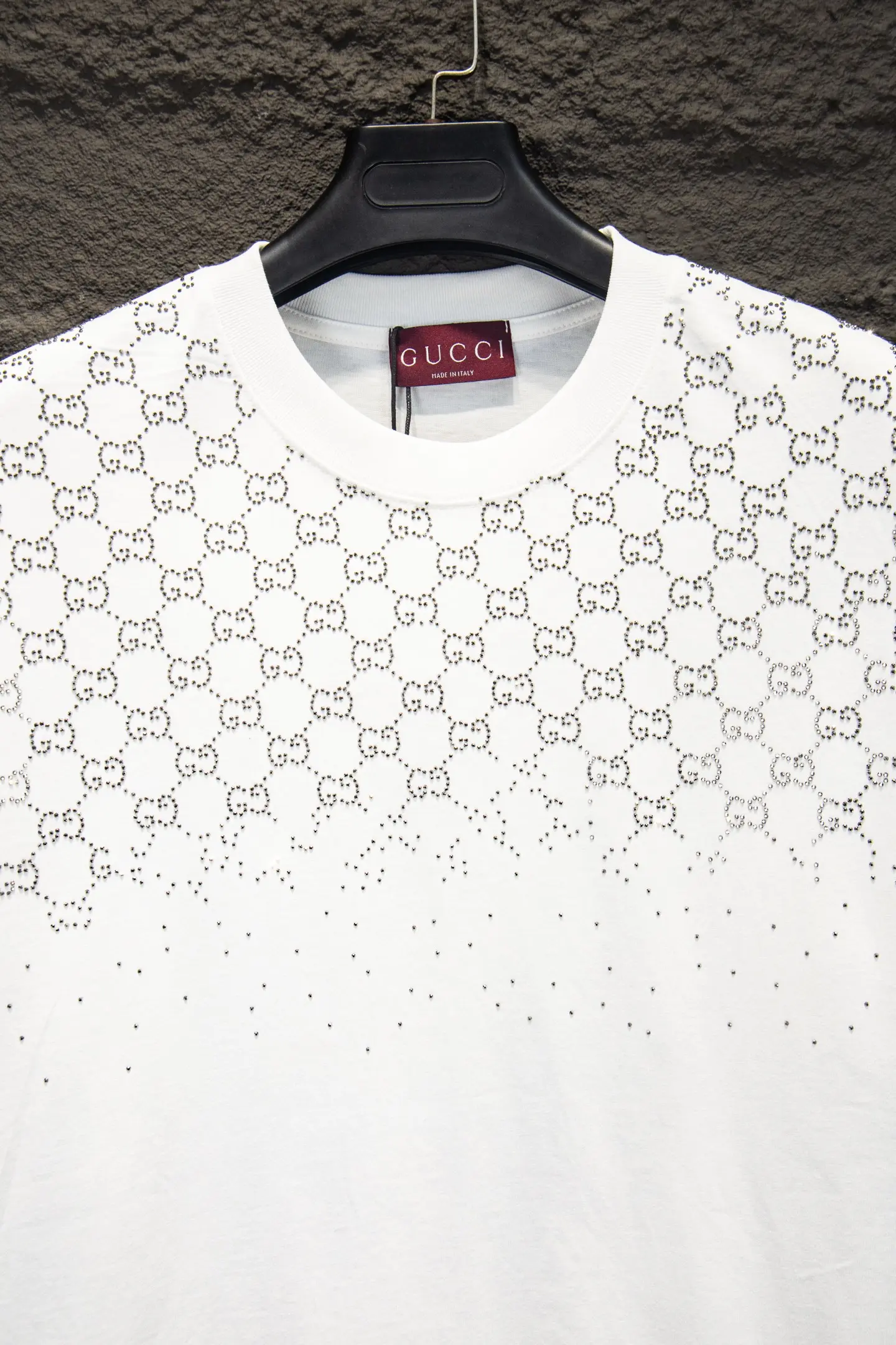 Rhinestone-Embellished GG Monogram Oversized T-Shirt D13015467 — view 3