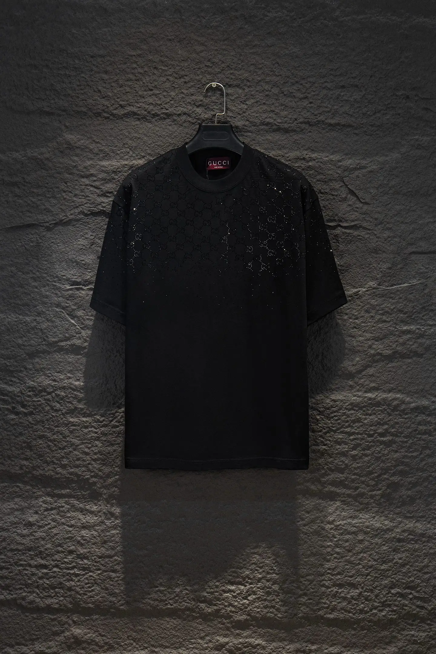 Crystal-Embellished Oversized Cotton T-Shirt D13015468