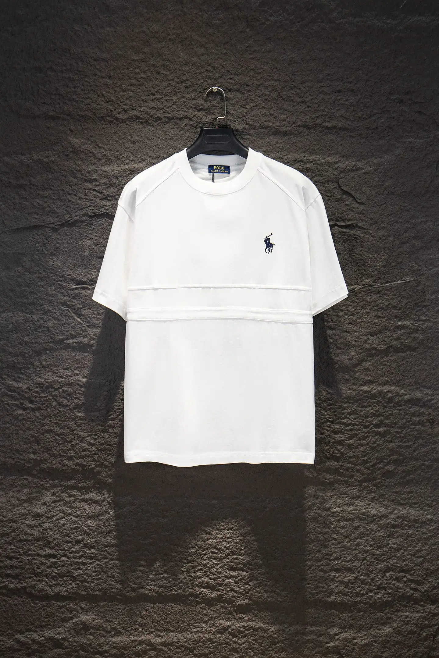 Embroidered Paneled Cotton T-Shirt D12515465