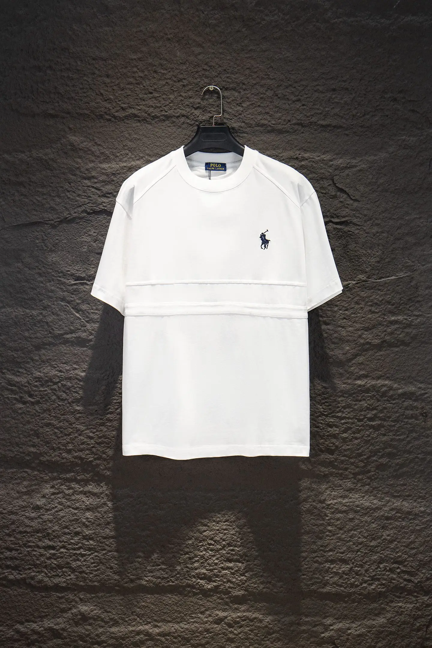 Embroidered Paneled Cotton T-Shirt D12515465