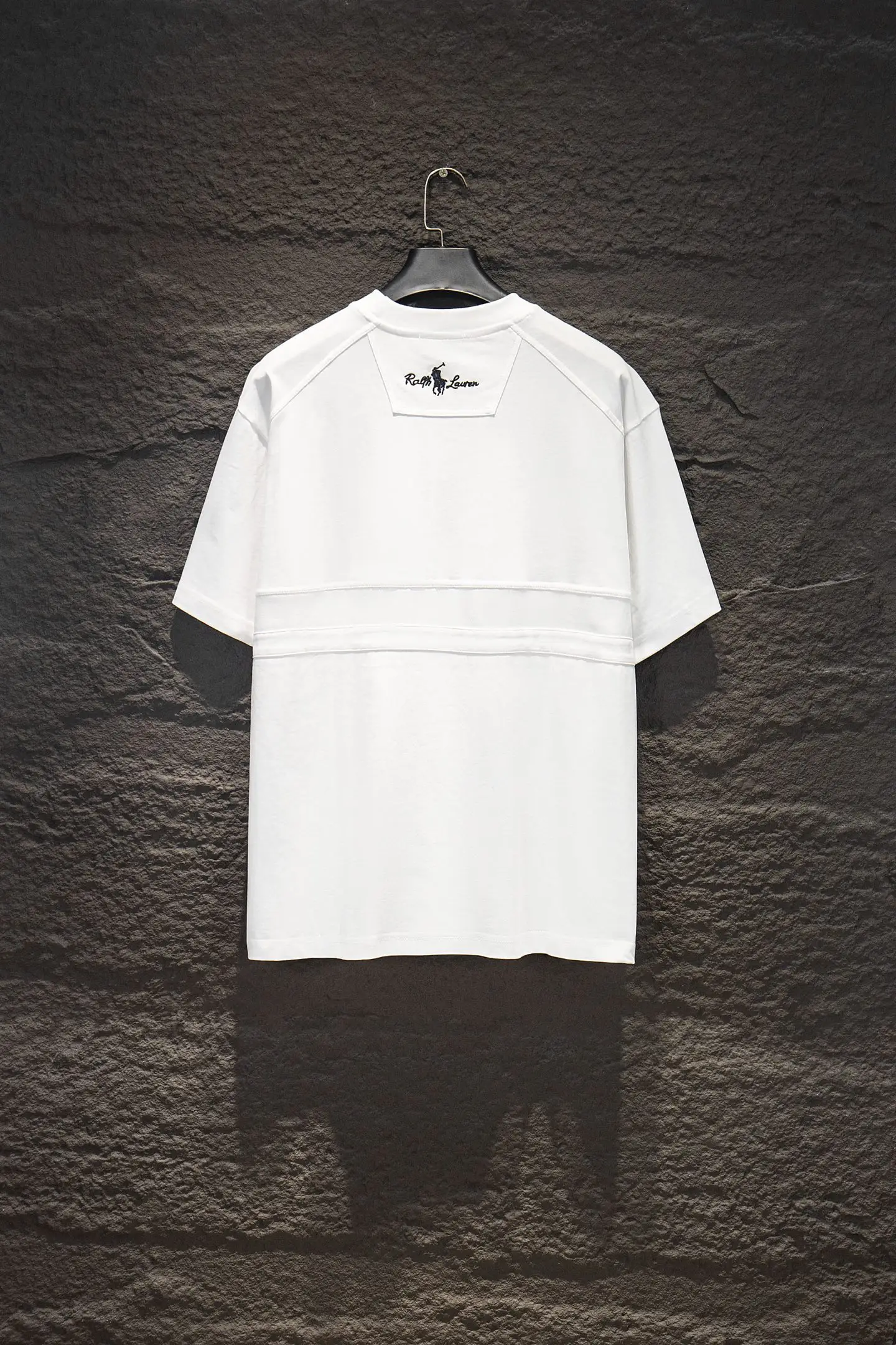 Embroidered Paneled Cotton T-Shirt D12515465 — view 2