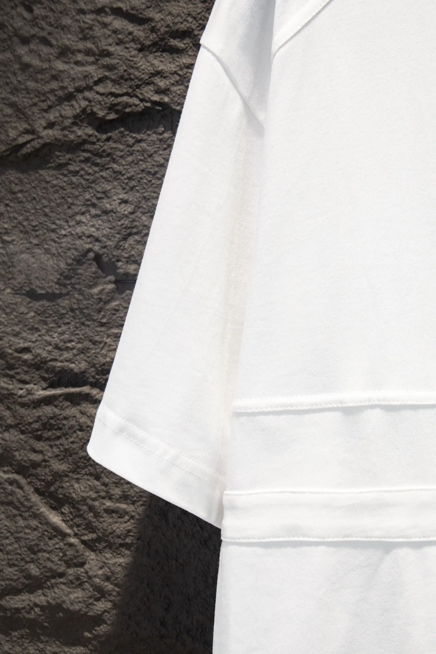 Embroidered Paneled Cotton T-Shirt D12515465 — view 5