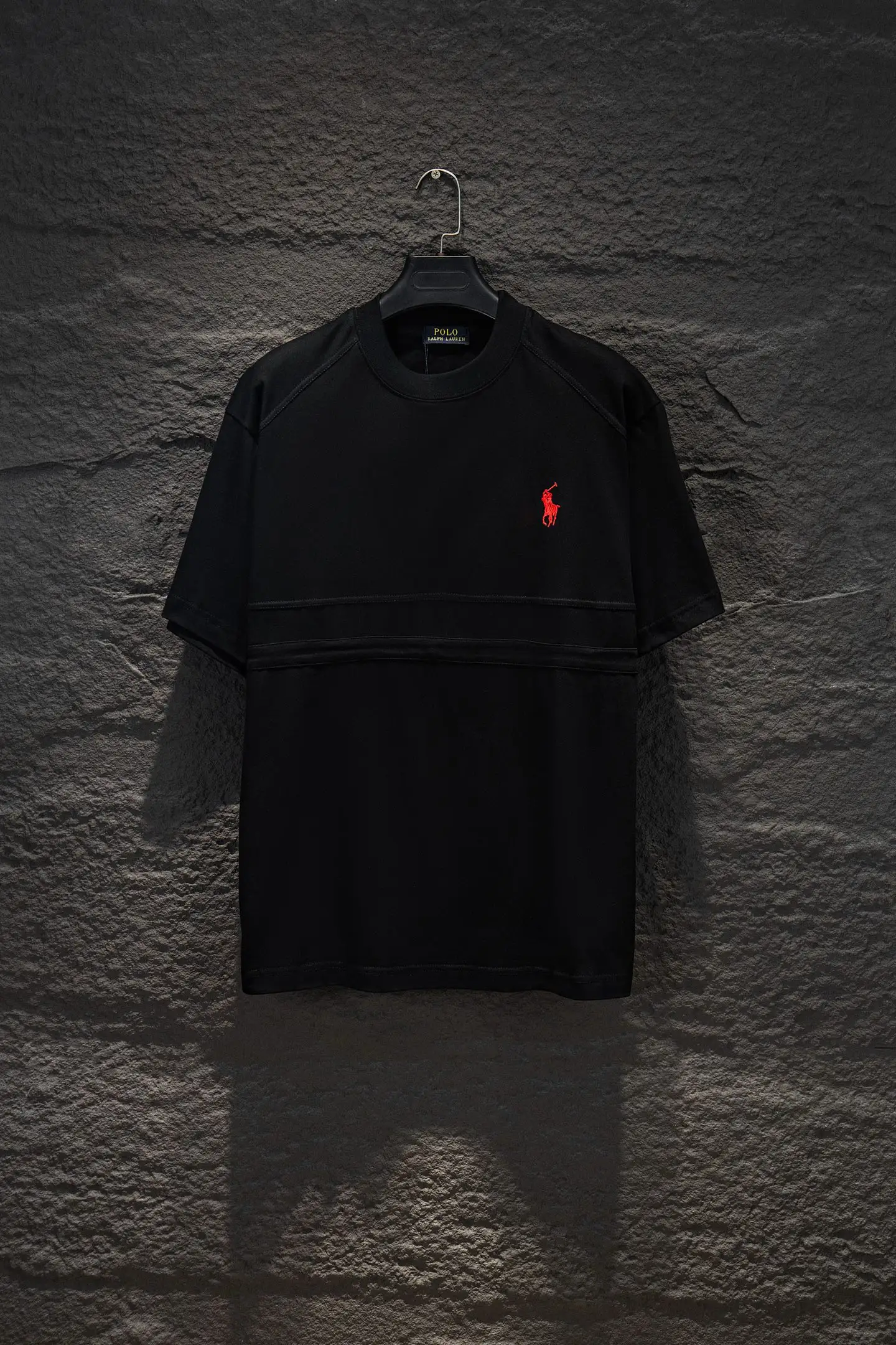 Embroidered Panelled Cotton T-Shirt D12515466