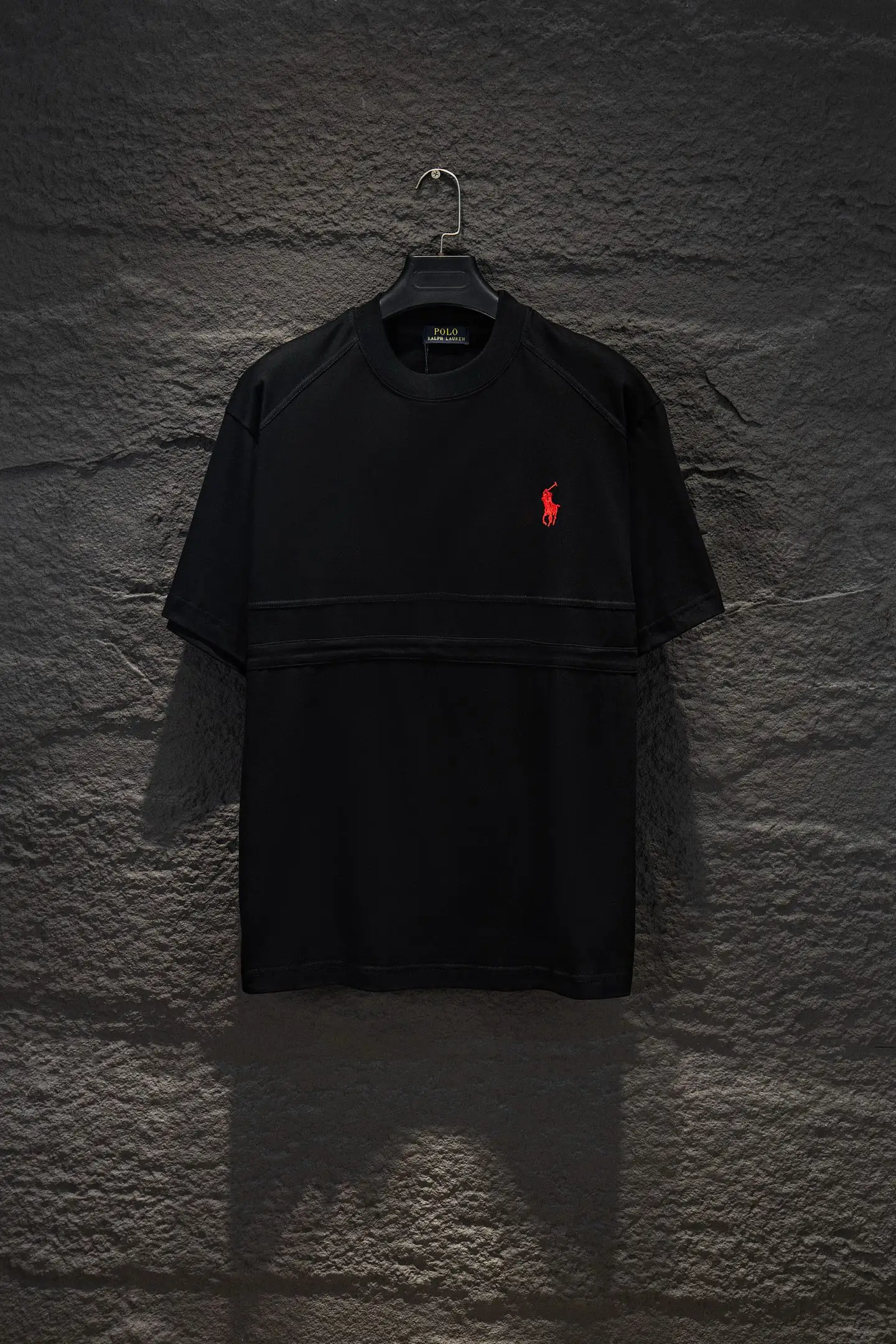 Embroidered Panelled Cotton T-Shirt D12515466